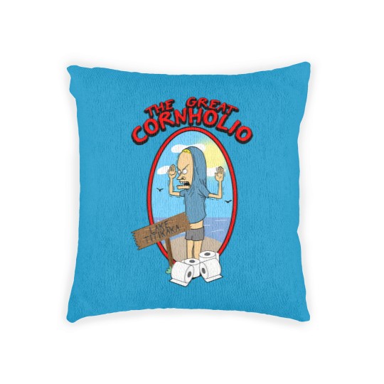 Discover The Great Cornholio (1) Woven Pillows