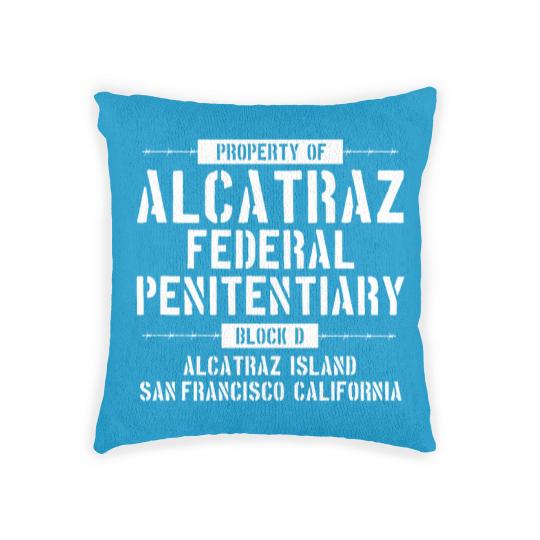 Discover Alcatraz - California - The Rock - Jail - Prison Woven Pillows