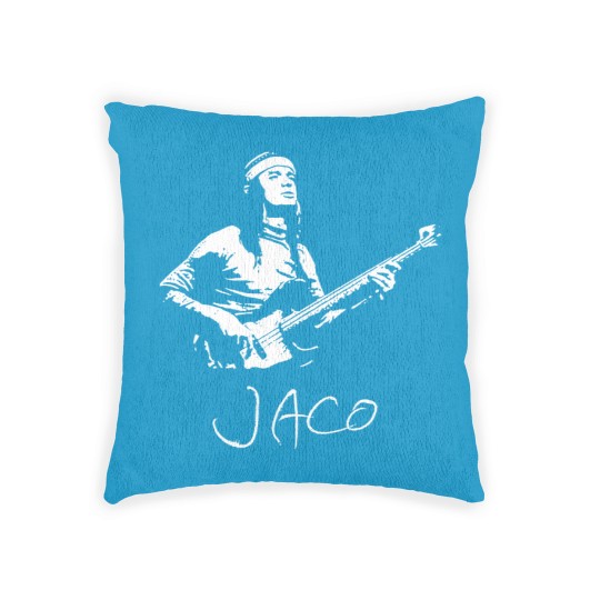 Discover Jaco Pastorius Jazz Musician Guitarist Woven Pillows
