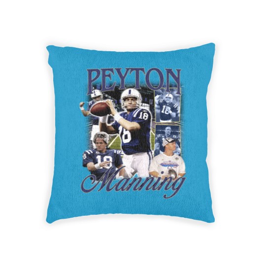 Discover Vintage 90s Graphic Style Peyton Manning Woven Pillows