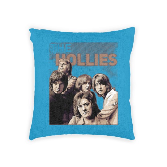 Discover The Hollies  Band Brown Vintage Woven Pillows