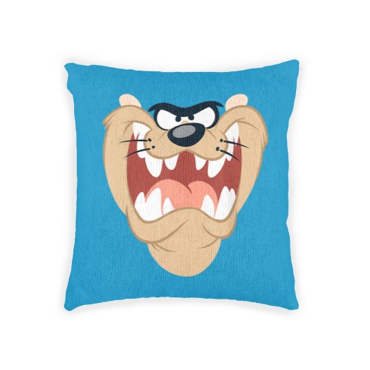 Discover Looney Tunes Taz Face Woven Pillows, Tasmanian Devil Face Woven Pillows
