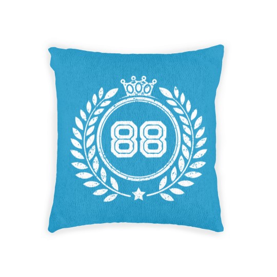 Discover 88 number wreath Woven Pillows