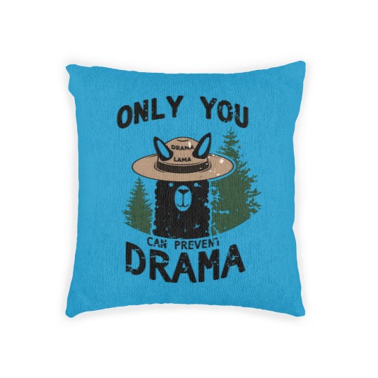 Discover Only You Can Avoid the Drama, Llama Smokey Parody, Llama Super Soft Woven Pillows