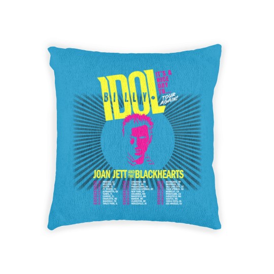 Discover Billy Idol It s a Nice Day to Tour Again Tour 2025 All Size Woven Pillows