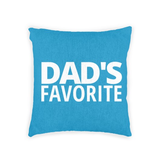Discover DAD'S FAVORITE (in white letters) Woven Pillows