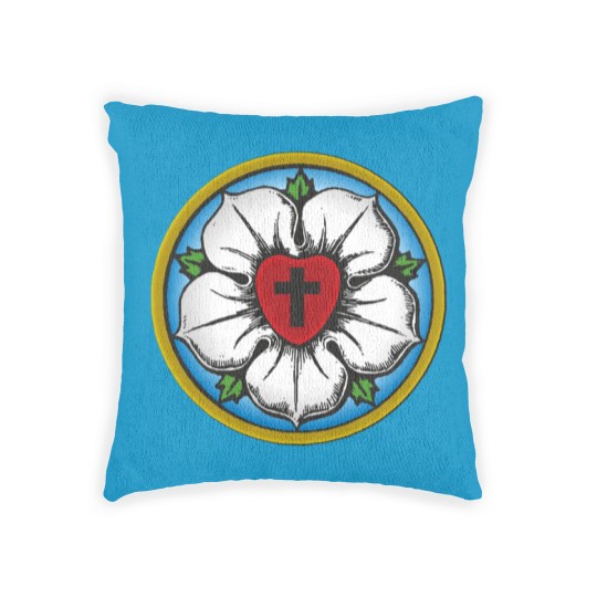 Discover Lutheran Rose Woven Pillows