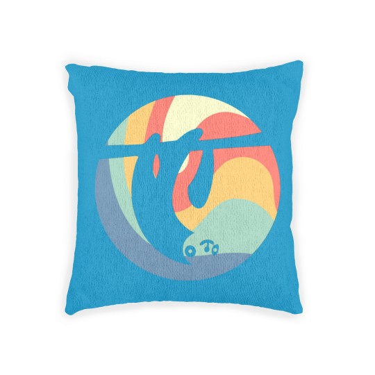 Discover Sloth Vintage Circle Woven Pillows