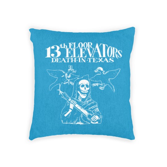 Discover 13th FLOOR ELEVATORS "Death in Texas" Woven Pillows OR