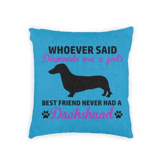 Discover dachsund diamond Woven Pillows