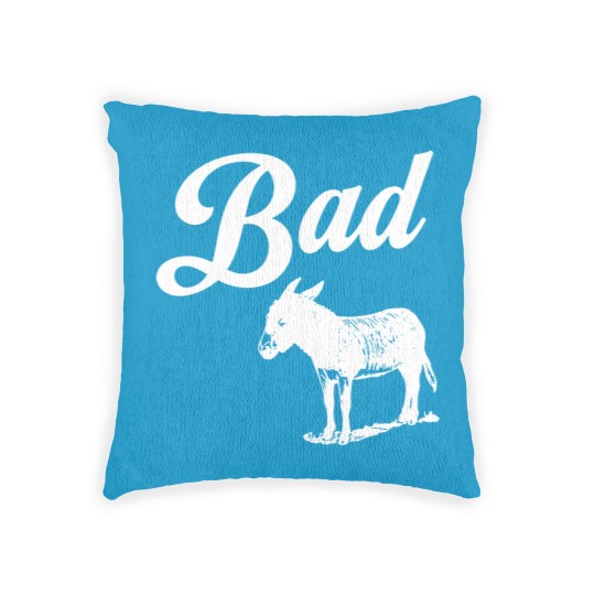 Discover Bad Donkey Woven Pillows, Donkey Woven Pillows, Funny Donkey Woven Pillows, Sarcastic Woven Pillows, Donkey Lover Woven Pillows