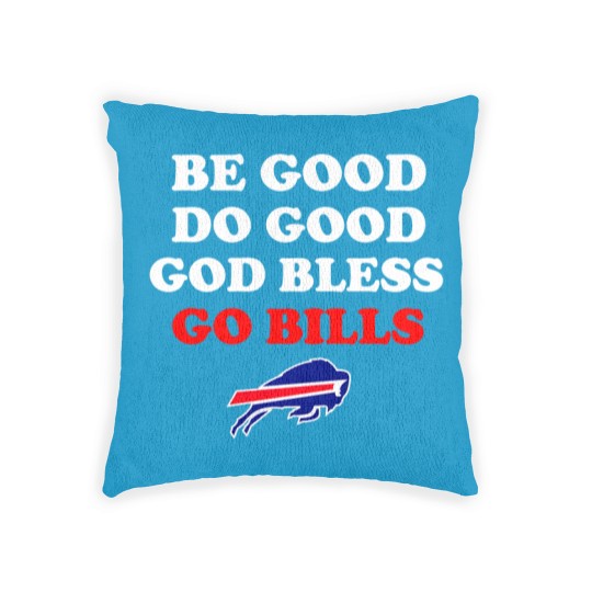 Discover Be Good Do Good God Bless Go Bills, Josh Allen Woven Pillows