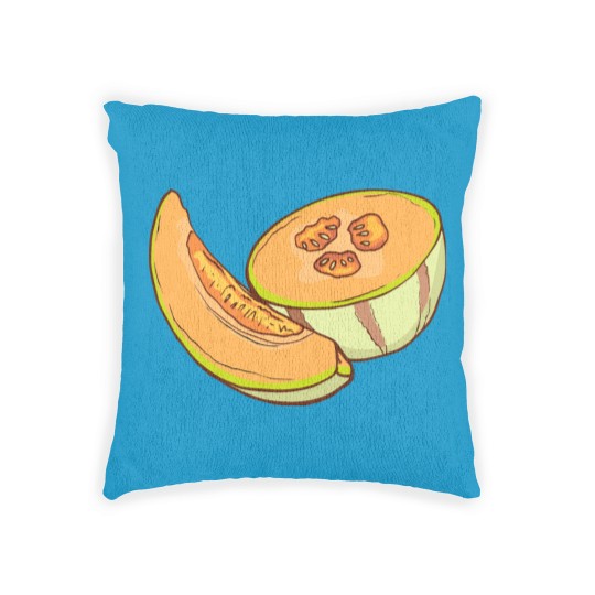 Discover Cantaloupe Melon Woven Pillows