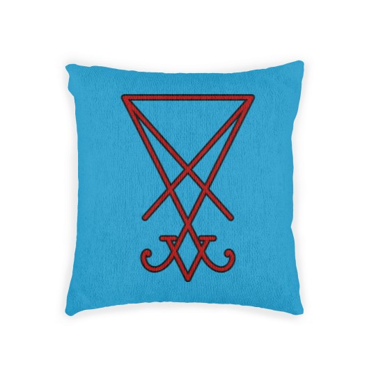 Discover Seal of Lucifer - Red Woven Pillows