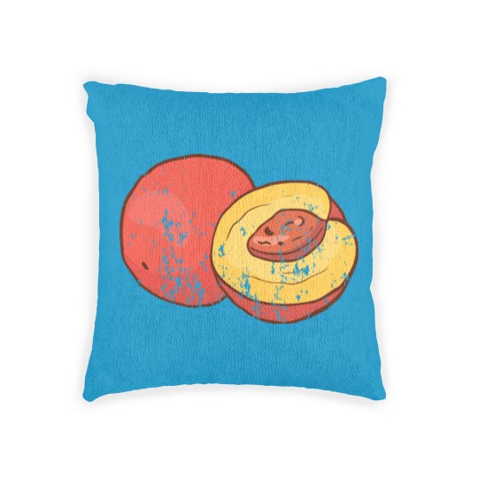 Discover Retro Vintage Grunge Style Nectarines Peaches Woven Pillows