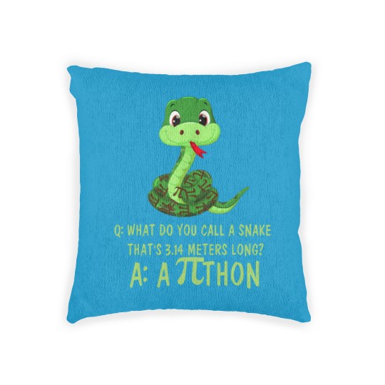 Discover Python Pithon Pi Symbol Happy Pi Day Woven Pillows Math
