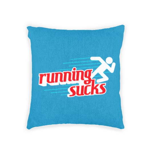 Discover Running Sucks Woven Pillows
