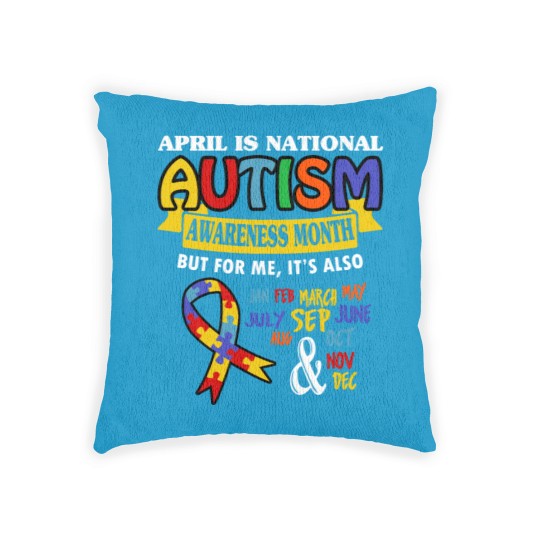 Discover Autism Awareness Woven Pillows