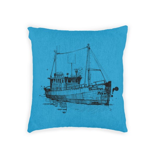 Discover Lonely Trawler Woven Pillows