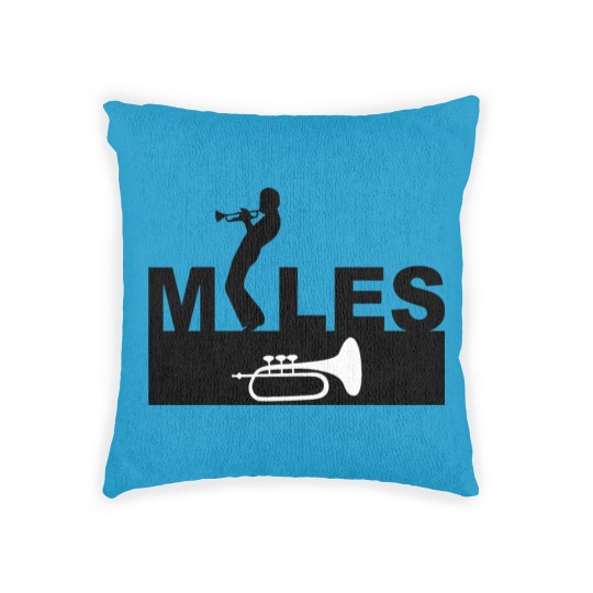 Discover trumpet Miles Davis Woven Pillows