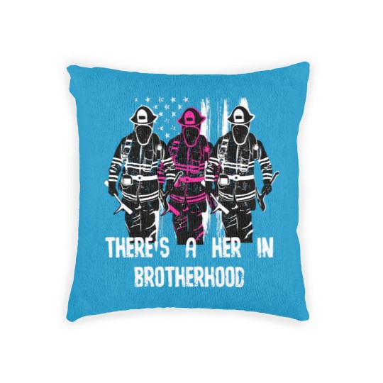 Discover Female Firefighter Women Brotherhood Woven Pillows