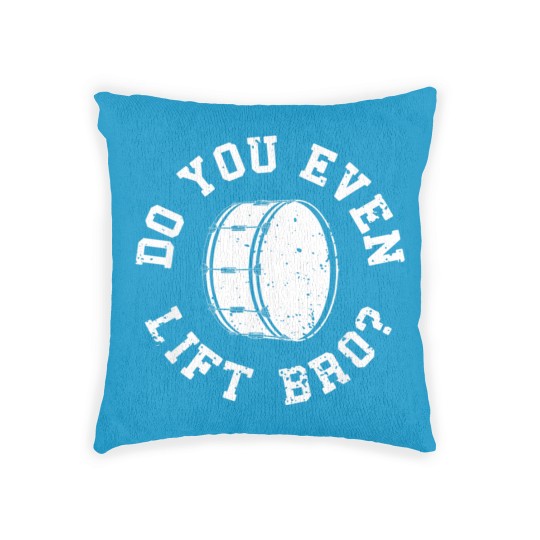Discover Marching Band Bass Drum Funny Drummer Woven Pillows
