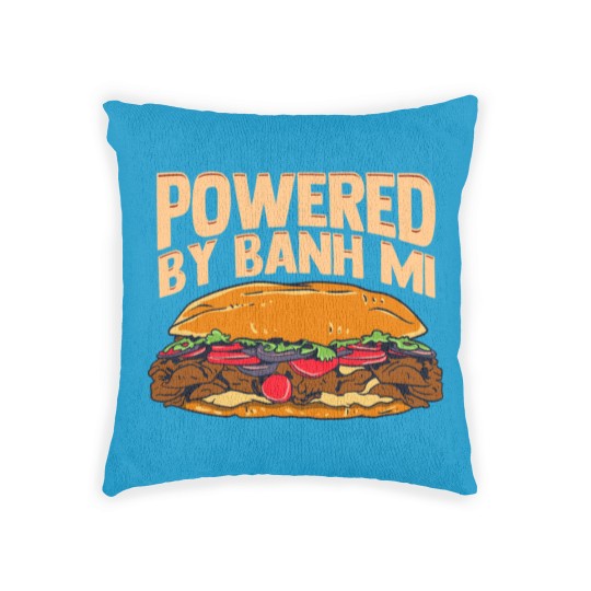Discover Powered By Banh Mi Funny Vietnamese Food Gift Woven Pillows