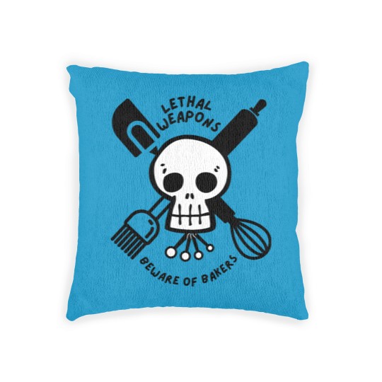 Discover Beware of Bakers. Weapons for all baking lovers Woven Pillows