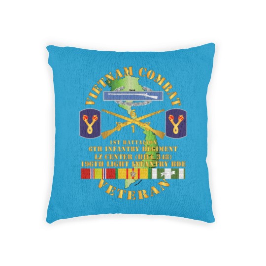 Discover 1st Bn 6th Inf LZ Center w 196th LIB Woven Pillows