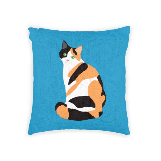 Discover Calico Cat Drawing Calico Lovers Calico Gift Woven Pillows