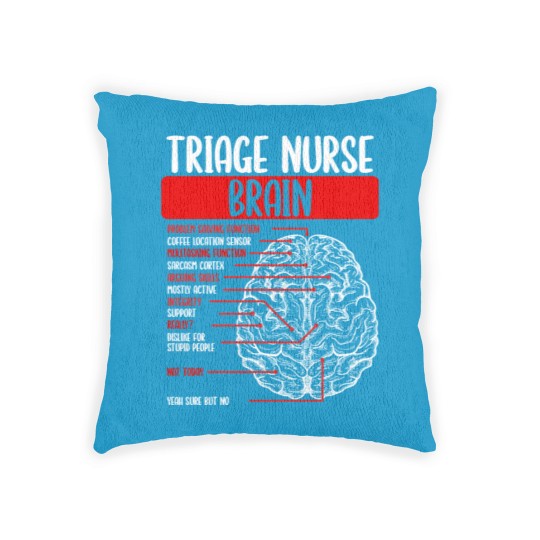 Discover Triage Nursing Badge Reel Funny Triage Nurse Woven Pillows