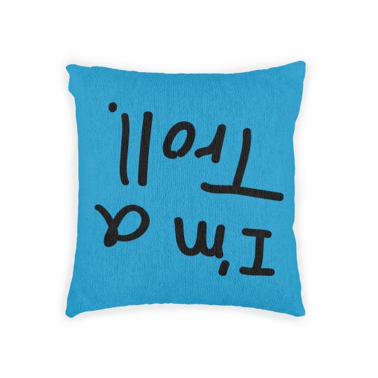 Discover I'm a troll. Woven Pillows