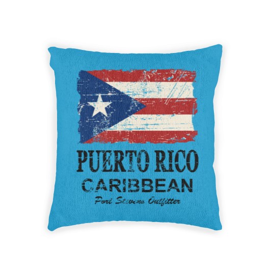 Discover Puerto Rico Flag - Vintage Look Woven Pillows