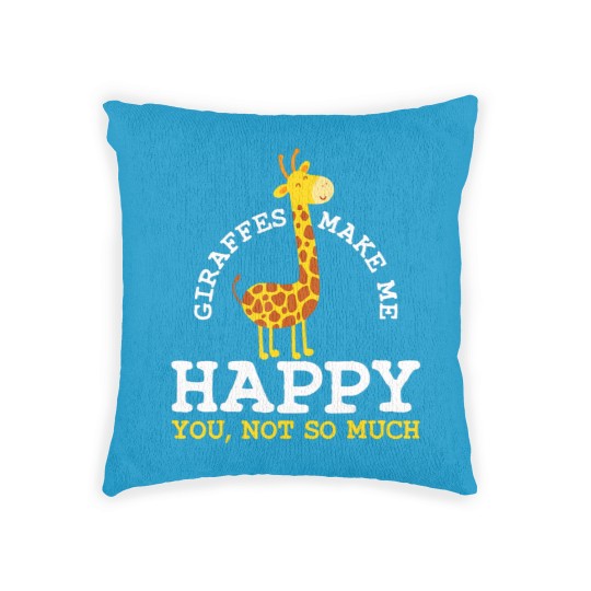 Discover Giraffe  Zookeeper  Safari Zoo Lover Funny Gift Plus Size Woven Pillows