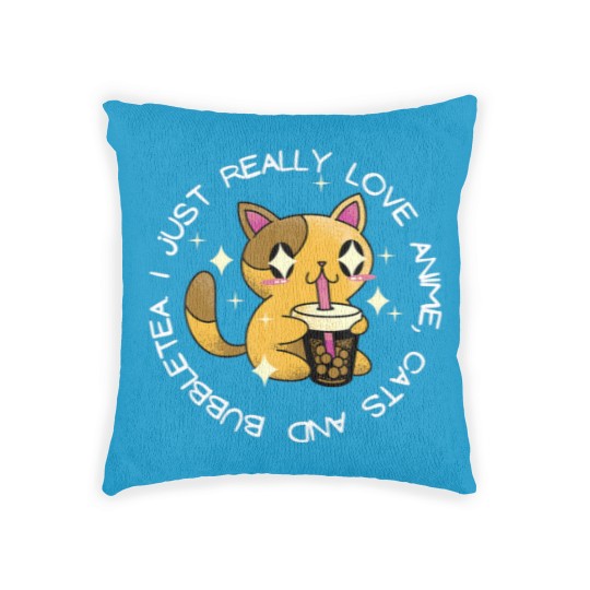 Discover Love Anime, Cats Woven Pillows