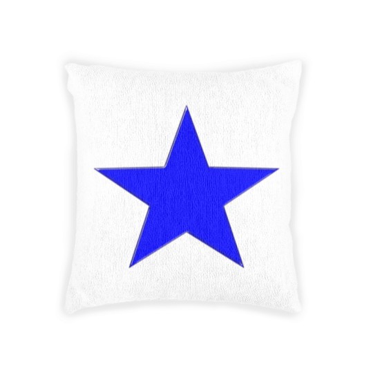 Discover Blue Star Woven Pillows
