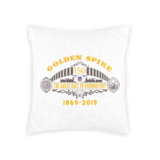 Discover Golden Spike Color UP Logo Woven Pillows