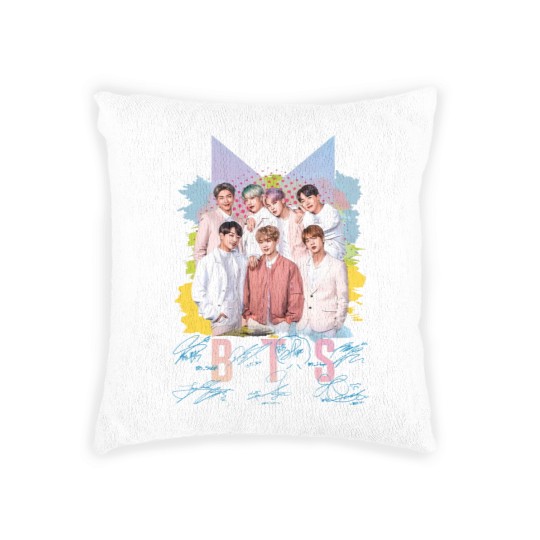 Discover Bangtan Boys Woven Pillows, Bangtan Boys Group Members signature Woven Pillows