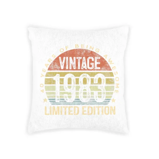 Discover Vintage 1983  40 Year Old Gifts 40th Birthday Woven Pillows