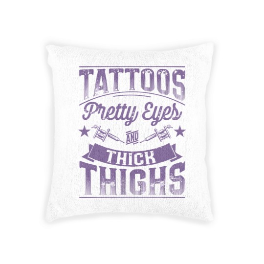 Discover Tattoos Pretty Eyes and Thick Thighs - Tattoos Pretty Eyes And Thick Thighs - Woven Pillows