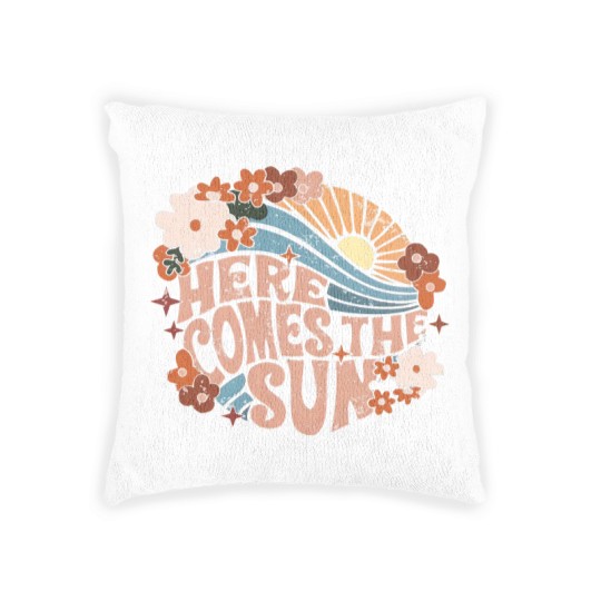 Discover Here Comes The Sun Woven Pillows, Here Comes The Sun Vintage Woven Pillows