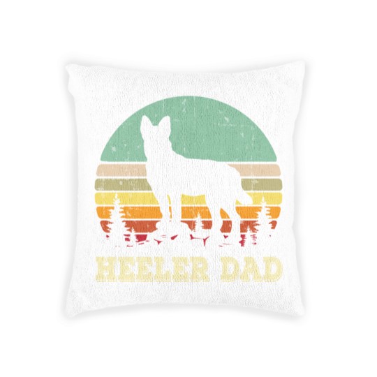 Discover Australian Cattle Dog Red Blue Pet Heeler Dad Cute Mens Gift Woven Pillows