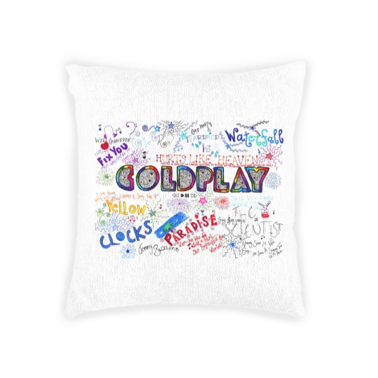 Discover Coldplay World Tour 2023 Woven Pillows, Vintage Coldplay Tour Woven Pillows