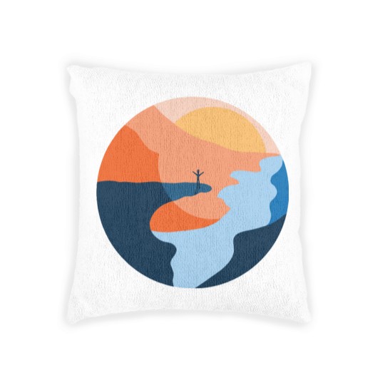 Discover Trolltunga Fjord Norway Souvenir Gift Woven Pillows