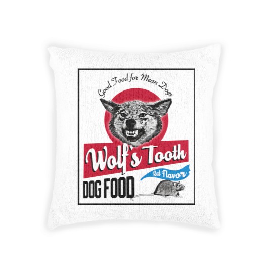 Discover Wolfs Tooth Mean Dog Food Once Upon A Time In Hollywood Men's Woven Pillows