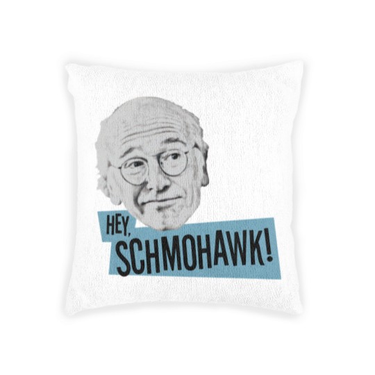 Discover Larry David Curb Your Enthusiasm "Schmohawk"funny Woven Pillows