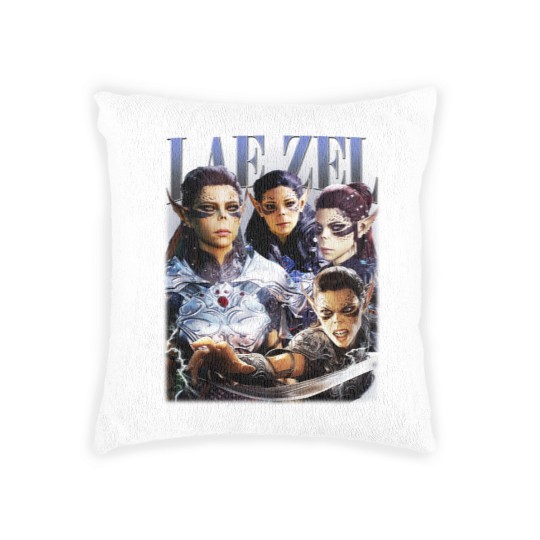 Discover Vintage 90s Style Lae'zel - Baldurs Gate 3 Gift For Fan Unisex Woven Pillows S-5XL