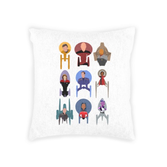 Discover Trek ships & captains 2021 Woven Pillows