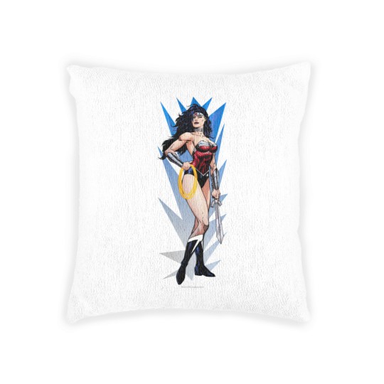 Discover Wonder Woman & Sword Woven Pillows