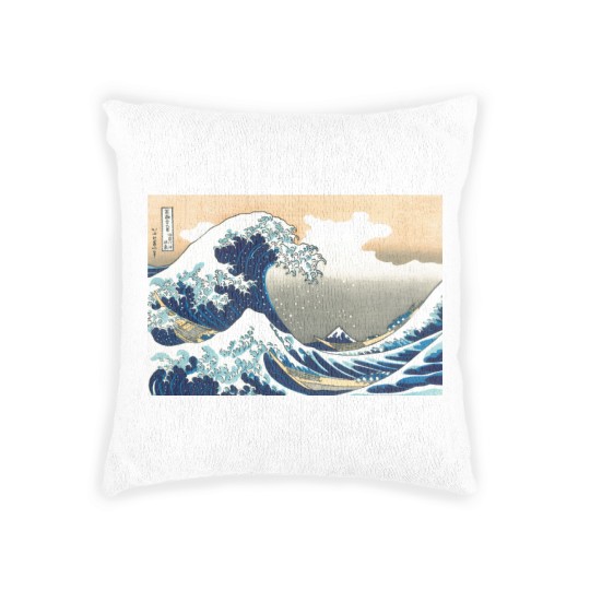 Discover Hokusai great wave Woven Pillows